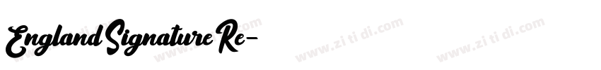 England Signature Re字体转换